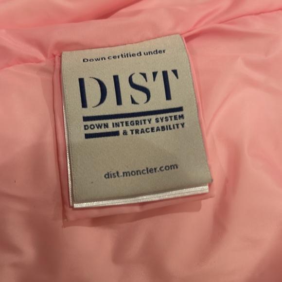 Moncler velvet down bomber pink jacket - Picture 14 of 14